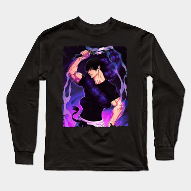 TOJI FUSHIGURO MERCH VTG Long Sleeve T-Shirt by Diego Jiwananda